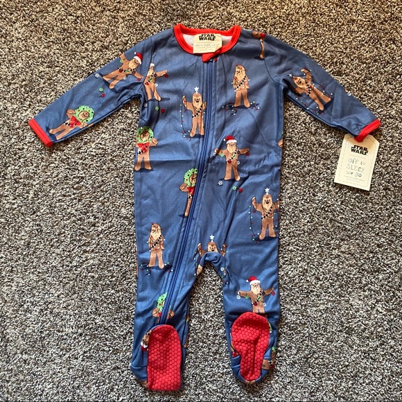 2/$30 🎄Nite Nite by Munki Munki Chewbacca Pajamas - Picture 1 of 1